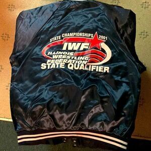 Vintage Satin lightweight jacket size Large‎